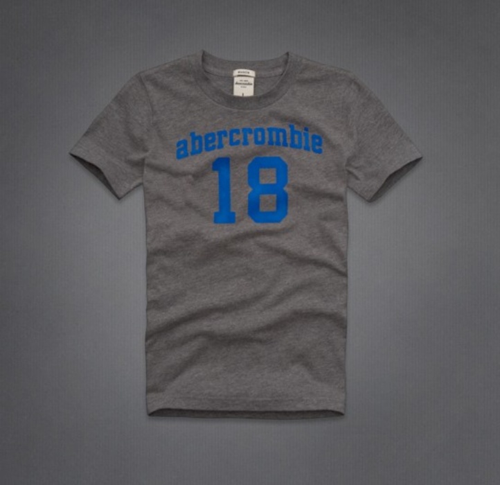 Abercrombie Fitch Hombres De Cuello Redondo Corto Remera AF5231